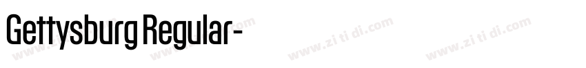 Gettysburg Regular字体转换 Gettysburg Regular字体转换